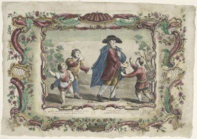 Cierpliwie znosząca niesprawiedliwość VI. opus misericordiae corporalis / La sexta obra de misericordie spirituale (tytuł na obiekcie) Duchowe dzieła miłosierdzia (tytuł serii) autorstwa Giovanni Volpato