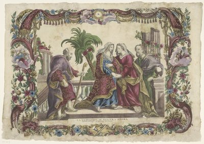 Wizytacja La visitacion de nuestra señora / Nawiedzenie B. Marie V. u św. Elżbiety (tytuł serii) autorstwa Giovanni Volpato