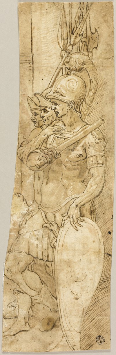 Trzech rzymskich żołnierzy autorstwa Giovanni da Bologna
