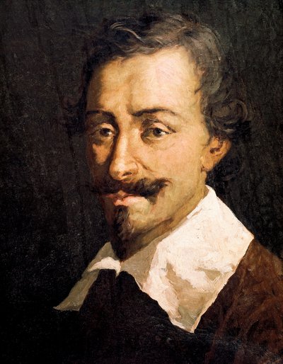 Portret belgijskiego kompozytora i teoretyka Johannesa Tinctorisa, detal autorstwa Giovanni da Udine (after)