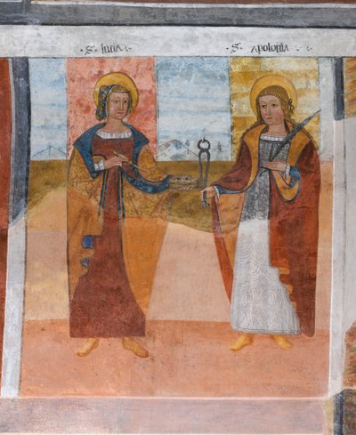 Święta Łucja i święta Apollonia autorstwa Giovanni di Cherasco Botoneri