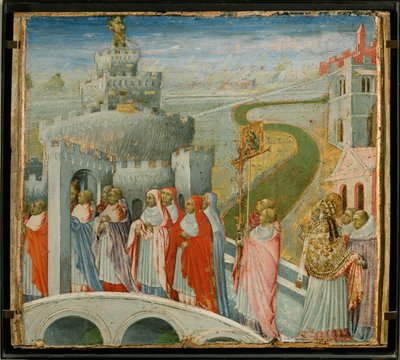La procession de Saint Gregoire au Chateau Saint-Ange - Procesja świętego Grzegorza w Castel Sant