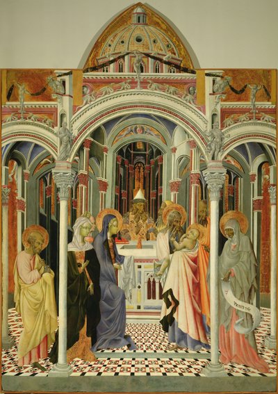 Ofiarowanie Jezusa w Świątyni, po 1445 autorstwa Giovanni di Paolo