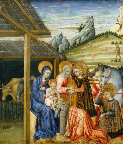 Adoracja Trzech Króli, ca. 1460. autorstwa Giovanni di Paolo