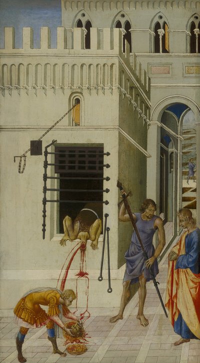 Ścięcie św. Jana Chrzciciela autorstwa Giovanni di Paolo