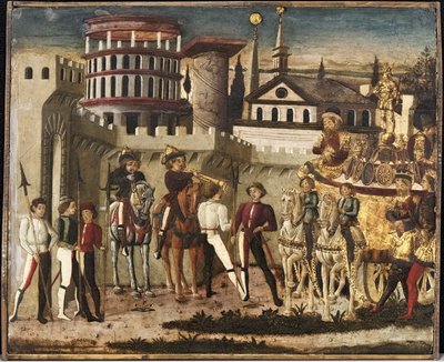 Scena starożytnego triumfu autorstwa Giovanni di Ser Giovanni Scheggia