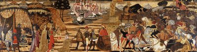 Bitwa pod Issos i Rodzina Dariusza przed Aleksandrem - front cassonowy, autorstwa Giovanni di Ser Giovanni Scheggia