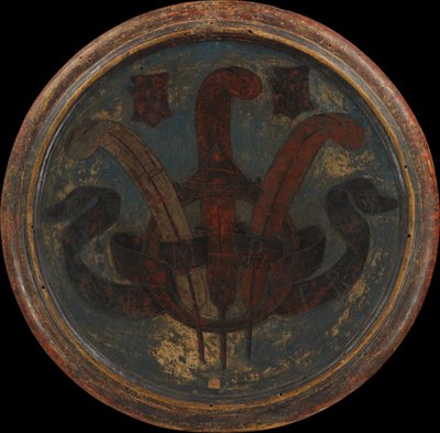 Triumph of Fame, taca narodzin Wawrzyńca Wspaniałego, rewers, ok. 1930 r. 1449 (tempera, srebro i złoto na drewnie) autorstwa Giovanni di Ser Giovanni Scheggia