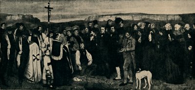 Pogrzeb w Ornans, ok. 1850, 1935. autorstwa Giraudon
