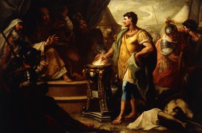 Mucius Scaevola autorstwa Girolamo Brusaferro
