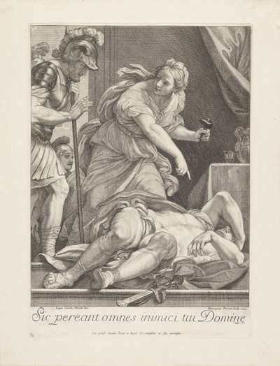 Jael pokazuje Barakowi zabitego Sisera autorstwa Girolamo Ferroni