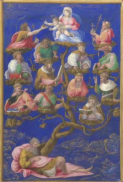 Drzewo Jessego. Około 1535 r. autorstwa Girolamo Genga