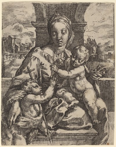 Madonna Aldobrandini autorstwa Girolamo Imperiale I after Raphael