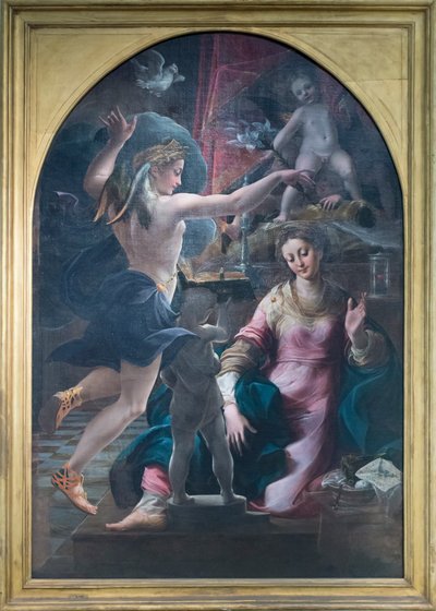 Zwiastowanie autorstwa Girolamo Mazzola Bedoli