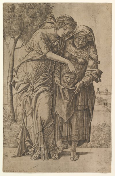 Judyta i jej służąca z głową Holofernesa, 1500-1530. autorstwa Girolamo Mocetto