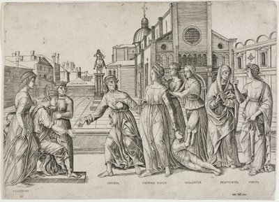 Oszczerstwo Apellesa autorstwa Girolamo Mocetto