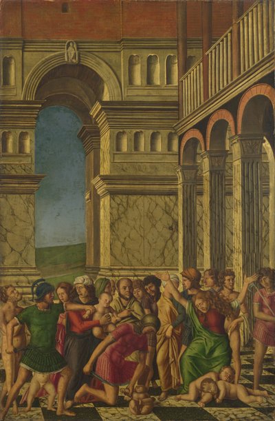 Rzeź Niewiniątek, ok. 1510-1520 autorstwa Girolamo Mocetto