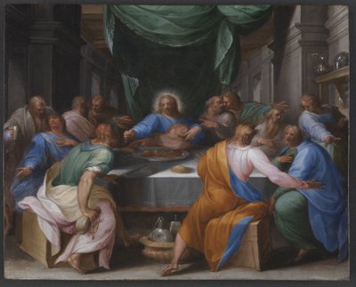 Ostatnia Wieczerza autorstwa Girolamo Muziano