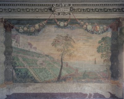 Widok Willi według oryginalnego projektu, Sala Fontanny autorstwa Girolamo Muziano