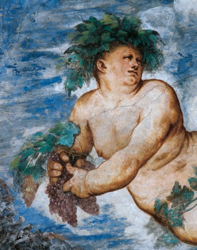 Alegoria jesieni, Detal fresków Girolamo Romanino (ok. 1484-po 1559), na zlecenie Bernardo Clesio autorstwa Girolamo Romanino