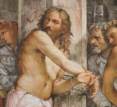 Aleja Środkowa, Piąte Przęsło Południowe, Biczowanie Chrystusa, Jerome Romanino autorstwa Girolamo Romanino
