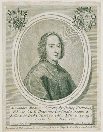Kardynał Alessandro Albani autorstwa Girolamo Rossi