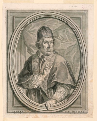 Portret papieża Klemensa XI autorstwa Girolamo Rossi