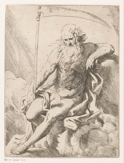 Saturn z kosą autorstwa Girolamo Scarselli