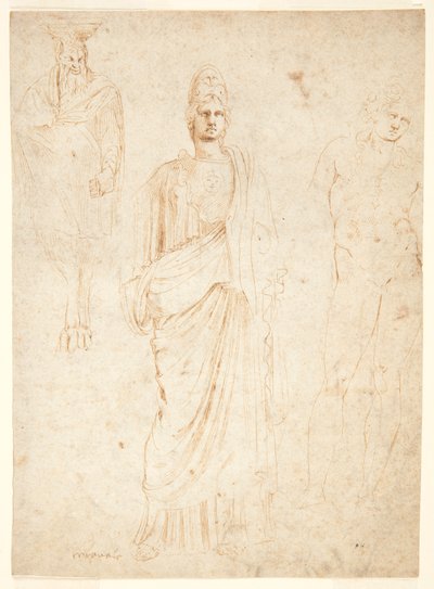 Figury klasyczne autorstwa Girolamo da Carpi