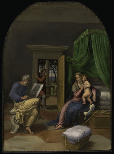 Święty Łukasz rysujący Dziewicę z Dzieciątkiem, ok. 1535 (olej na płycie) autorstwa Girolamo da Carpi