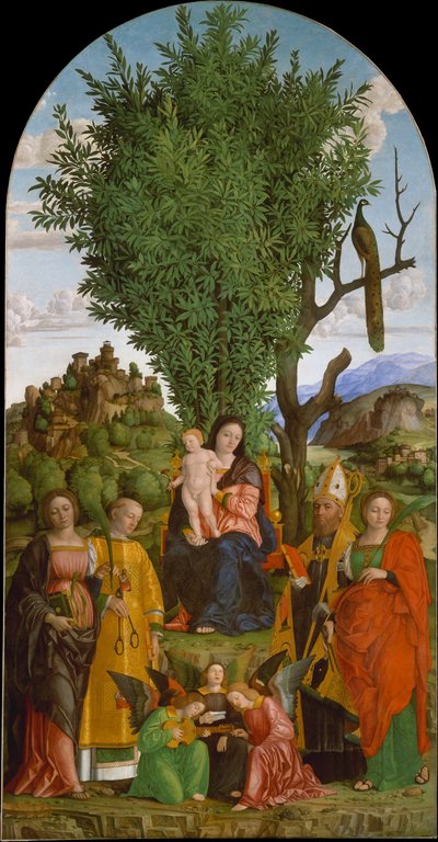 Madonna z Dzieciątkiem i świętymi autorstwa Girolamo dai Libri