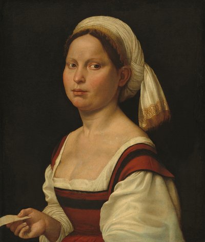Portret młodej kobiety, ok. 1525 (olej na płótnie) autorstwa Giuliano Bugiardini