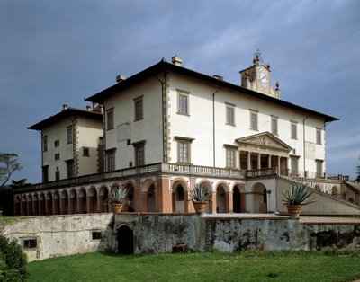 Fasada Villa Medicea Poggio a Caiano - ca. 1480-1485 autorstwa Giuliano Giamberti da Sangallo