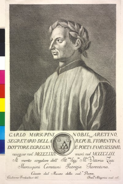 Carlo Marsuppini autorstwa Giuliano Traballesi