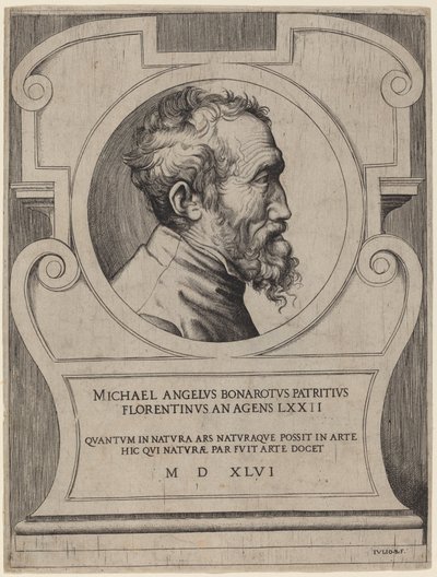 Michał Anioł autorstwa Giulio Bonasone