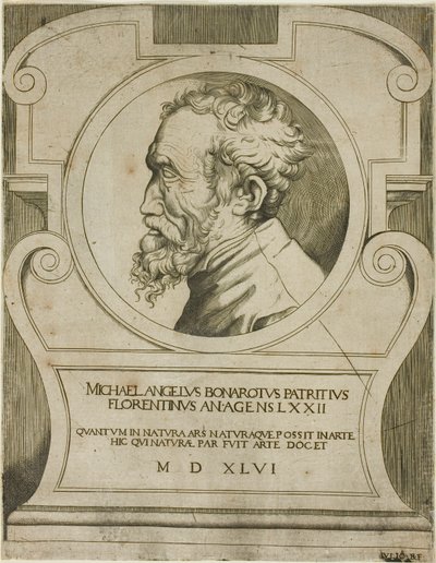 Michał Anioł autorstwa Giulio Bonasone