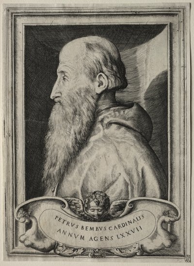 Portret kardynała Pietro Bembo autorstwa Giulio Bonasone