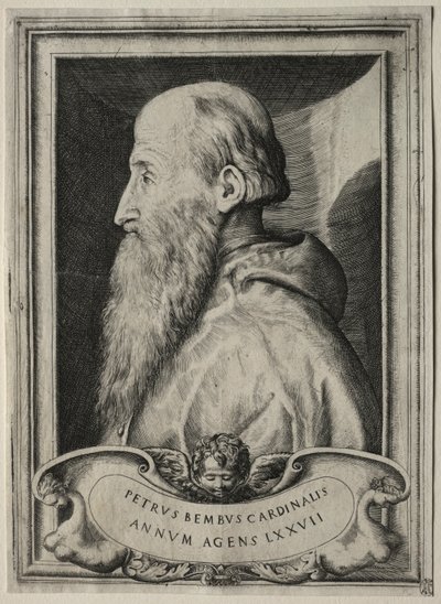 Portret kardynała Pietro Bembo, 1547. autorstwa Giulio Bonasone