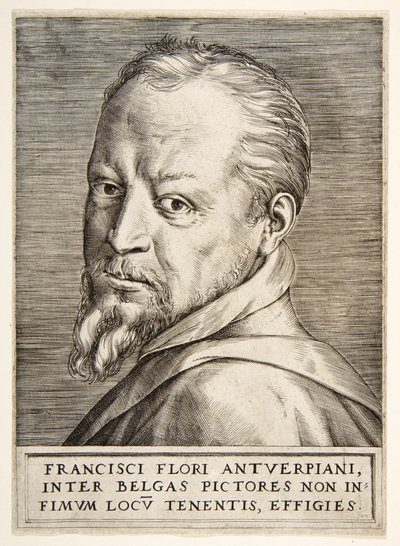 Portret Fransa Floris .a autorstwa Giulio Bonasone