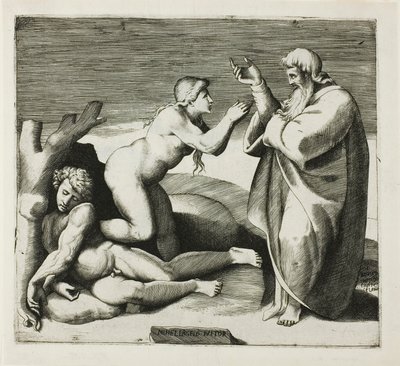 Stworzenie Ewy autorstwa Giulio Bonasone