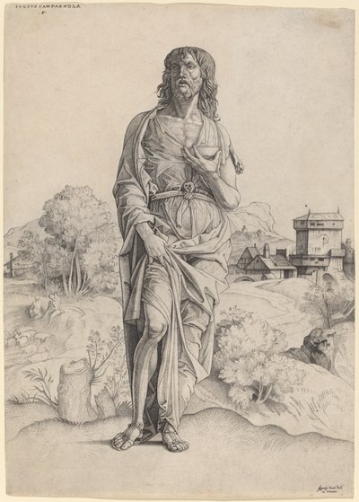 Św. Jan Chrzciciel autorstwa Giulio Campagnola