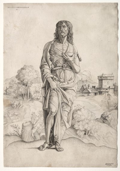 Św. Jan Chrzciciel autorstwa Giulio Campagnola