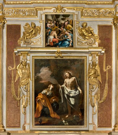 Giovanni Angelo Borroni, Objawienie Chrystusa Magdalenie 1750, Giulio Campi, Zbiór Manny autorstwa Giulio Campi