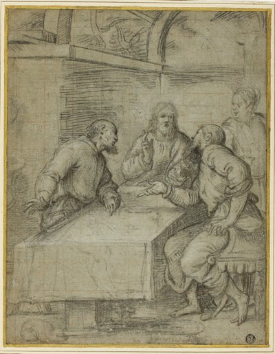 Studiuj do Wieczerzy w Emaus autorstwa Giulio Campi