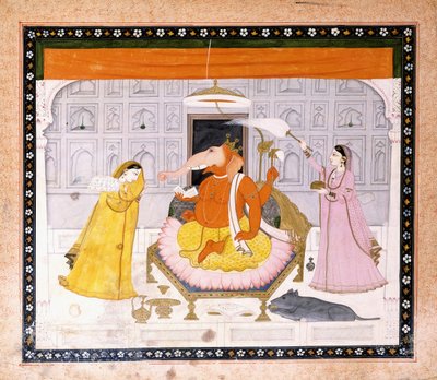Kult Ganesha, c.1790 autorstwa Giulio Carlini