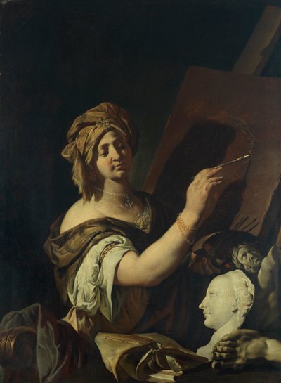 Alegoria malarstwa. autorstwa Giulio Carpioni