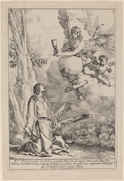 Chrystus na Górze Oliwnej autorstwa Giulio Carpioni
