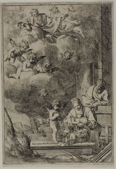 Święta Rodzina autorstwa Giulio Carpioni