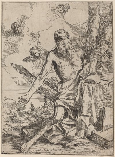 Święty Hieronim autorstwa Giulio Carpioni