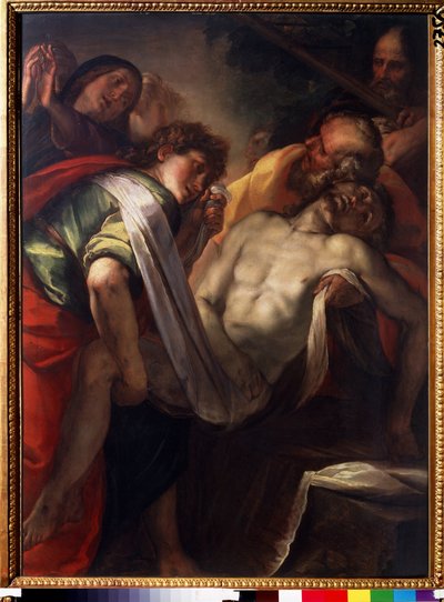 „La mise au tombeau” (Złożenie do grobu Chrystusa) Obraz Giulio Cesare procaccini (1574-1625) około 1620 Muzeum Puszkina w Moskwie autorstwa Giulio Cesare Procaccini